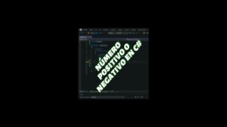 Verificar si un número es negativo o positivo en C Csharp 🔢 [upl. by Kcajyllib]