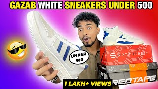 TOP 5 BUDGET WHITE SNEAKERSSHOES FOR MEN UNDER 5001500  Amazon Haul [upl. by Faustine924]