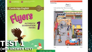 Flyers 1 TEST 1 Authentic Examination Papers  Listening Tests 1 ĐÁP ÁN trong phần mô tả [upl. by Agbogla606]