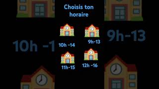 donne ton horaire au com [upl. by Nolyarb771]