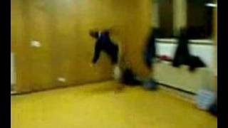 Idiot jumps against wall [upl. by Elihu]