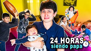 24 HORAS SIENDO PAPÁ SOLTERO DE 6 NIÑOS [upl. by Divd876]