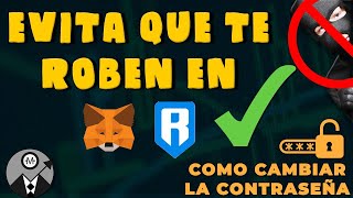 ❗️❗️ EVITA QUE TE ESTAFEN  TEN MUCHO CUIDADO ❗️❗️ Como cambiar la contraseña en metamask y ronin [upl. by Notyalk583]