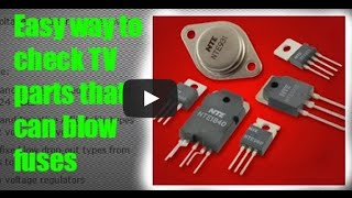 How to check fuses diodes transistors voltage regulators [upl. by Lenej701]