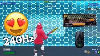 EK68 ASMR Chill 😍 1v1 Piece Control 🏆 Satisfying Keyboard Fortnite 240FPS Smooth [upl. by Saideman]