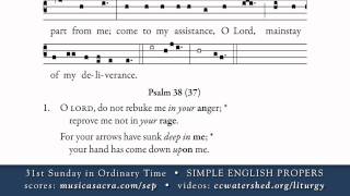 INTROIT • 31st Sunday in Ordinary Time • SIMPLE ENGLISH PROPERS [upl. by Ainslie754]