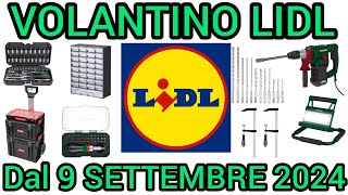 VOLANTINO LIDL PARKSIDE FAI DA TE DAL 9 SETTEMBRE 2024 volantinospesa performancebricolagelidl [upl. by Aiciruam179]