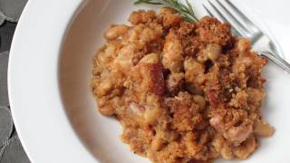 Quick Cassoulet Recipe  French Pork and Bean Casserole [upl. by Neelik447]