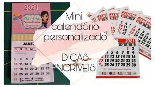 Faça seu próprio mini calendário personalizado para festas e empresas [upl. by Gipson]