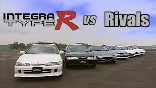 ENG CC Integra Type R DC2 vs Rivals  0400m drag races 1995 [upl. by Bogusz]