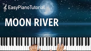 Moon River  Piano Tutorial  Free Sheet Music [upl. by Ahsrat]