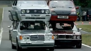 Double Decker Racing vs The Germans Part 1  Top Gear Series 11 [upl. by Creight]