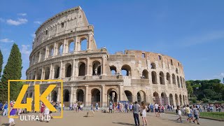 4K Rome Italy  4K Urban City Life  Cityscape Video [upl. by Ramat]