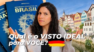 TUDO sobre VISTOS para MORAR na ALEMANHA 🇩🇪  Visto de Trabalho Estudante Voluntariado amp mais [upl. by Cole]