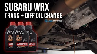 How to Change Transmission and Differential Fluid on the WRX [upl. by Gaulin786]