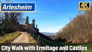 Arlesheim Virtual Tour with Ermitage Castles and Dom 4K [upl. by Adine518]