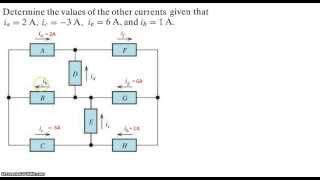 Example 2 Kirchhoffs Current Law KCL [upl. by Dosi289]