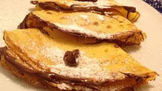 Crepes alla Nutella Chef Stefano Barbato [upl. by Kcirdde643]