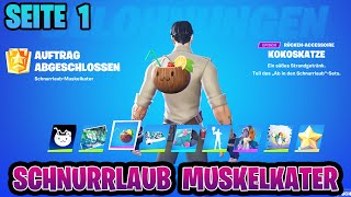 Erhalte Schilde  Fortnite Schnurrlaub Muskelkater Aufträge Seite 1 [upl. by Ashlie237]