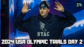 2024 USA Swimming Olympic Trials Day 2 Prelims Report amp Finals Predictions [upl. by Berger]