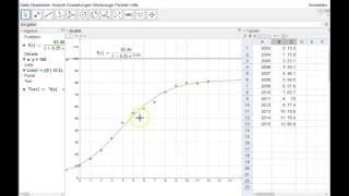 Logistisches Wachstum mit GeoGebra [upl. by Yennaiv]