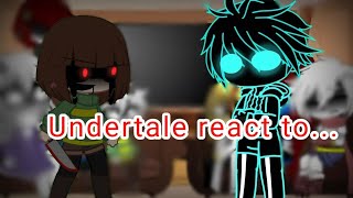 undertale reacciona a nightmare sans vs chara bymøro production♤dark black♤ [upl. by Trinette]