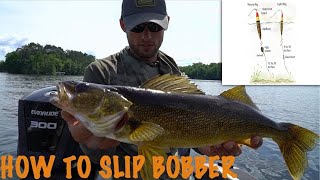 Slip Bobbering for Walleyes  Walleye Fishing Techniques [upl. by Edivad542]