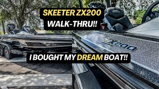 I Bought My DREAM Boat Skeeter ZX200 WalkThru [upl. by Ereynihc4]