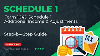 IRS Schedule 1 Form 1040  Line by Line Instructions amp Examples [upl. by Odilia]