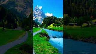 Switzerland 🇨🇭 Rosenlaui 📸 Bernese Oberland 🎻original edit reels travel ytshorts gaming [upl. by Sura]