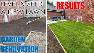 How to LEVEL and SEED a NEW LAWN from Scratch  Start to Finish [upl. by Dogs348]