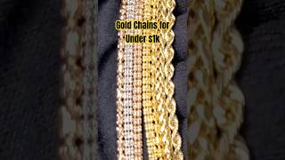 Real Gold Chains You Can Get for Under 1000 Ice Links Barrel Crystals Cheats DC Ropesshorts [upl. by Ainessey444]