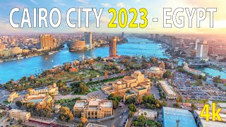 Cairo City  Egypt 4K By Drone 2023 [upl. by Ardnaet]