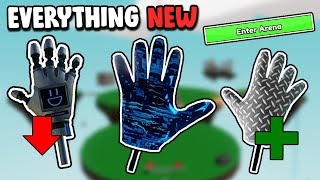 Everything NEW in the MATERIALIZE Glove Update  Roblox Slap Battles [upl. by Tammy]