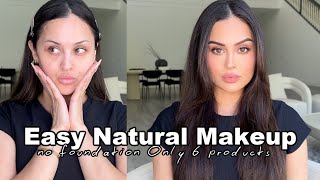 Easy Minimal Makeup No Foundation Only Using 6 Products  Christen Dominique [upl. by Tullus]