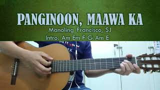 Panginoon Maawa Ka  Manoling Francisco SJ  Guitar Chords [upl. by Oruam]