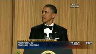 CSPAN President Obama at the 2011 White House Correspondents Dinner [upl. by Irep899]