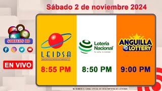 Lotería Nacional LEIDSA y Anguilla Lottery en Vivo 📺│Sábado 2 de Noviembre 2024  855 PM [upl. by Kcirej205]