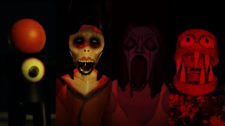 All The Moments They Caught Me 4  Horror Games [upl. by Revlys]