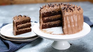 Súper Torta Húmeda de Mousse de Chocolate  Receta Rápida [upl. by Kragh]