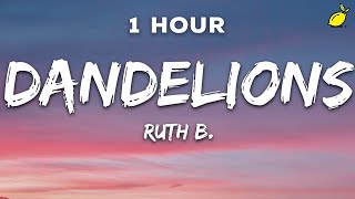 1 Hour Ruth B  Dandelions Lyrics [upl. by Aes]