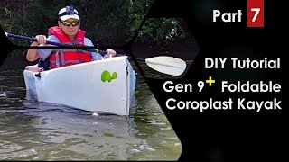 Tutorial 7 DIY Gen 9 Foldable Coroplast Kayak [upl. by Wallford]