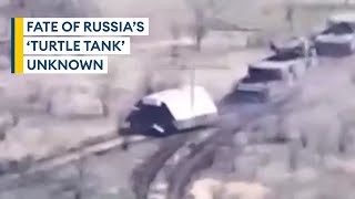 Turtle tank Russias homemade answer to Ukrainian drone threat destroyed [upl. by Paola]