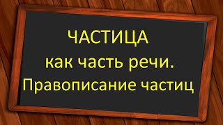 русскийязык егэ Частица как часть речи Правописание частиц кроме не ни Видеоурок [upl. by Noivert828]