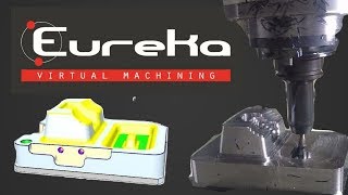 CNC machining GROB G550  Eureka Virtual Machining 85 [upl. by Anilev]