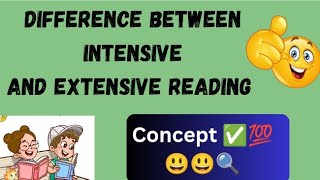 Difference between Intensive and Extensive Reading Pedagogy language across curriculumCTET [upl. by Sliwa592]