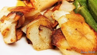 Skillet Fried Potatoes  Old Fashioned Southern Recipes [upl. by Garik]