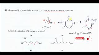 970111MJ24Q38 Cambridge International AS Level Chemistry MayJune 2024 Paper 11 Q38 [upl. by Orban]