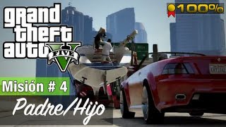 Grand Theft Auto 5  Misión 4  PadreHijo Medalla de Oro  100 [upl. by Akcired944]