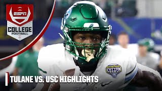 Cotton Bowl Tulane Green Wave vs USC Trojans  Full Game Highlights [upl. by Nodnil]